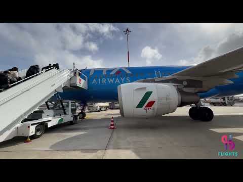 ITA Airways Airbus A319 Takeoff Rome Airport