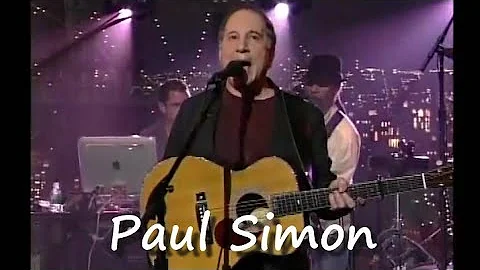 Paul Simon  - Outrageous  6-30-06 Letterman