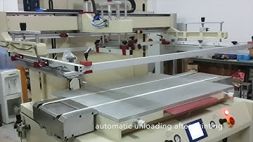 automatic unloading screen printing machine,