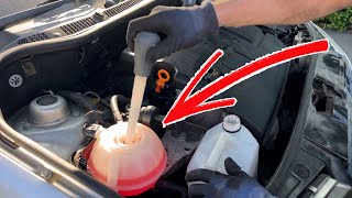Skoda Fabia Coolant Warning Fix - Flush & Change Reservoir Skoda Fabia Coolant Warning Fix - Flush & Change Reservoir