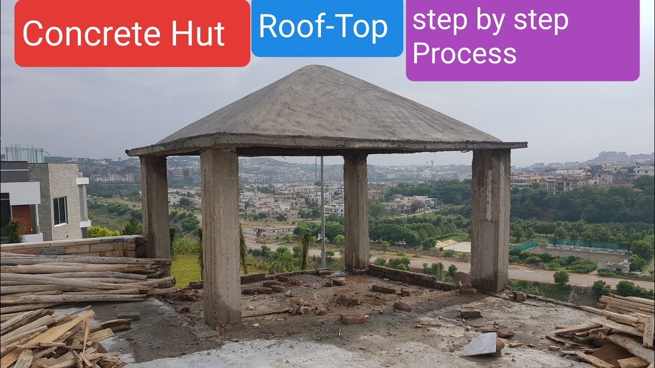 Concrete Hut building Process |Roof-Top | RESIDENTIAL Project | Part -1
