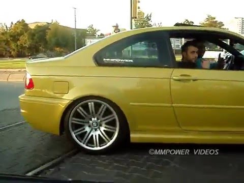 BMW E46 M3 Three Cool Video (Laguna Seca Blue , Silver Grey Metallic , Phoenix Yellow) The Kayseri City MMPower BMW Team Activity Day. Mod's : (Yellow M3 Exhaust By SuperSprint Racing System, Suspension By KONI Stock Absorbers & TEIN 40mm Lowering Springs, SuperChips) Blue M3 Exhaust By AC Schnitzer Down Pipe Powered By REMUS Sound, Silver M3 Stock Car & E46 M3 CSL Wheels & Eibach 3.5mm Spring Comming Soon... For High Quality Video www.mmpowergarage.com
