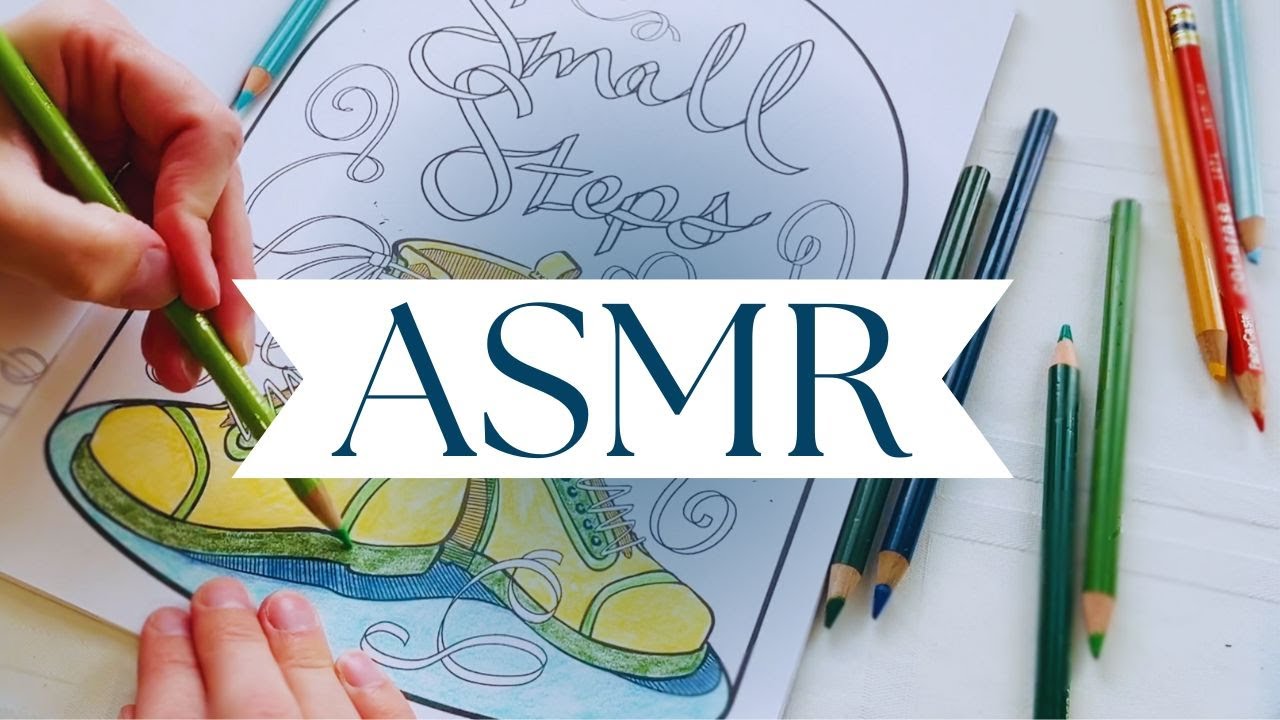 Coloring ASMR & Piano | No Talking (Color with me 12)