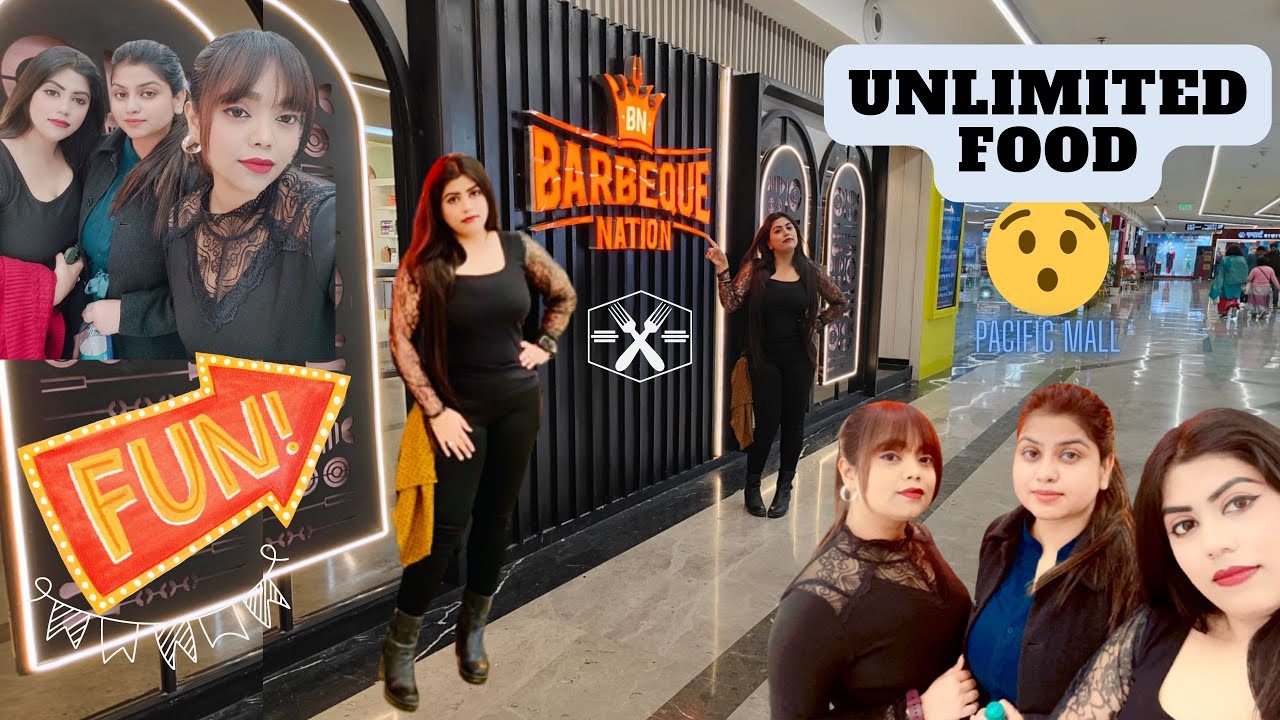 Diet bigad gayi😫BBQ Pacific Mall Dwarka Sec 21 I UNLIMITED FOOD