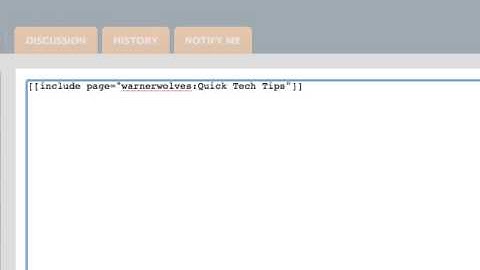 How to Include a Page From Another Wikispace