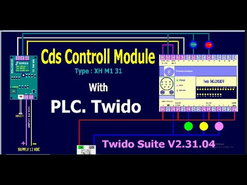 Belajar PLC. Twido, Menghubungkan Cds Control Module Dengan Input PLC ...
