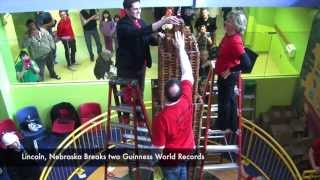 Lincoln, Nebraska Breaks two Guinness World Records with Lincoln Logs