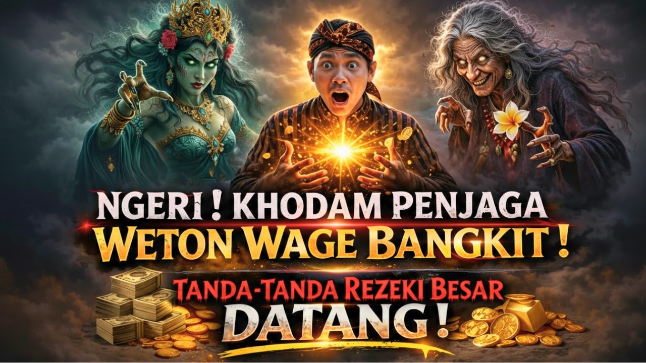 NGERI❗KHODAM penjaga WETON WAGE Sudah BANGKIT❗REZEKI BESAR akan datang Secara Tiba-Tiba❗
