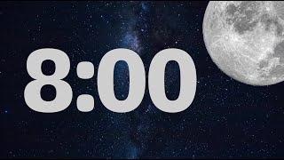 Celebrity 8 Minute Fun Moon Classroom Timer (No Music, Space Synth Alarm at End) Net Worth