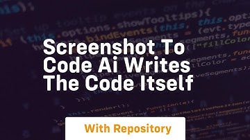 screenshot to code ai writes the code itself