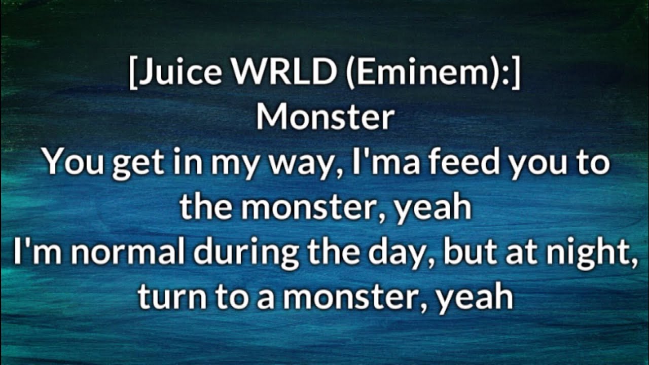 Eminem - Godzilla (Lyrics) ft. Juice WRLD 