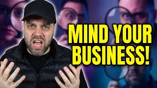 People Don’t Mind Their Own Business! @COACHSCG