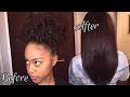 3c/4a Natural Hair |  How I Straighten/Flat Iron