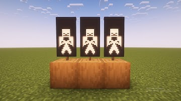 How To Make A Skeleton Banner In Minecraft