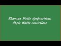 Shanann Watts dysfunctions, Chris Watts convictions