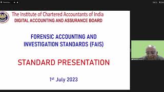 Webinar on “Overview of Forensic Accounting and Investigation Standards” - 15092023