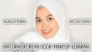 Makeup Lebaran Fresh Natural Glowing ala Korea   Hijab Tutorial u/ Wajah Bulat! | Primadita R