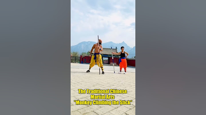 The traditional Chinese martial arts "Monkey Climbing the Stick" #martialarts  #china  #kungfu