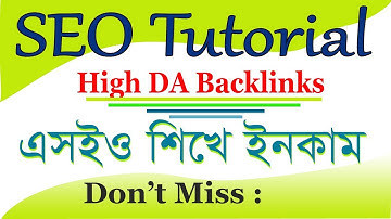 How to create High DA PA Profile Backlinks for google ranking