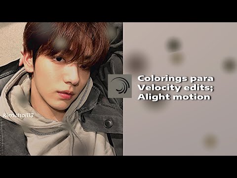 Colorings for velocity edits; alight motion (código)