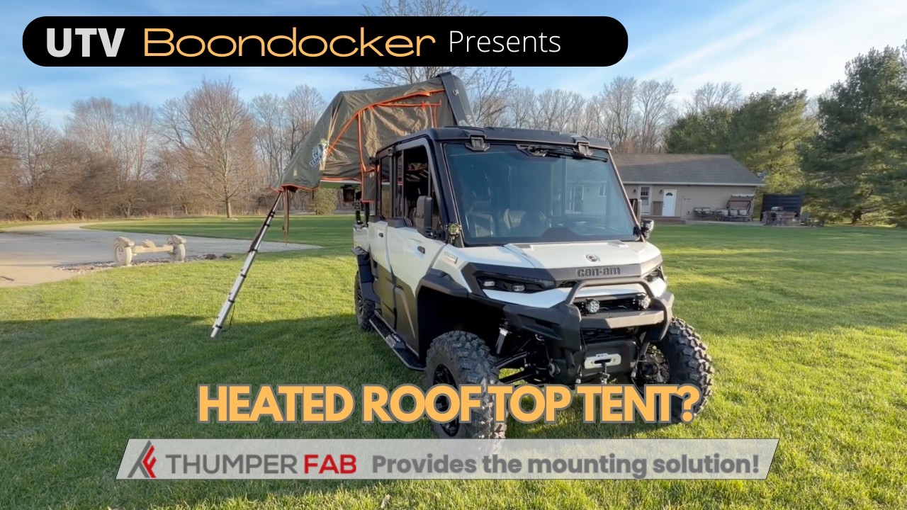 Can-Am HD11 Heated Rooftop Tent?  Thumperfab provides the mounting solution!
