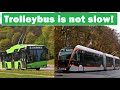 Trolleybus is not slow! {Special video}