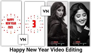 Happy New year video editing 2023 | Vn app main video Kaise banaye screenshot 2