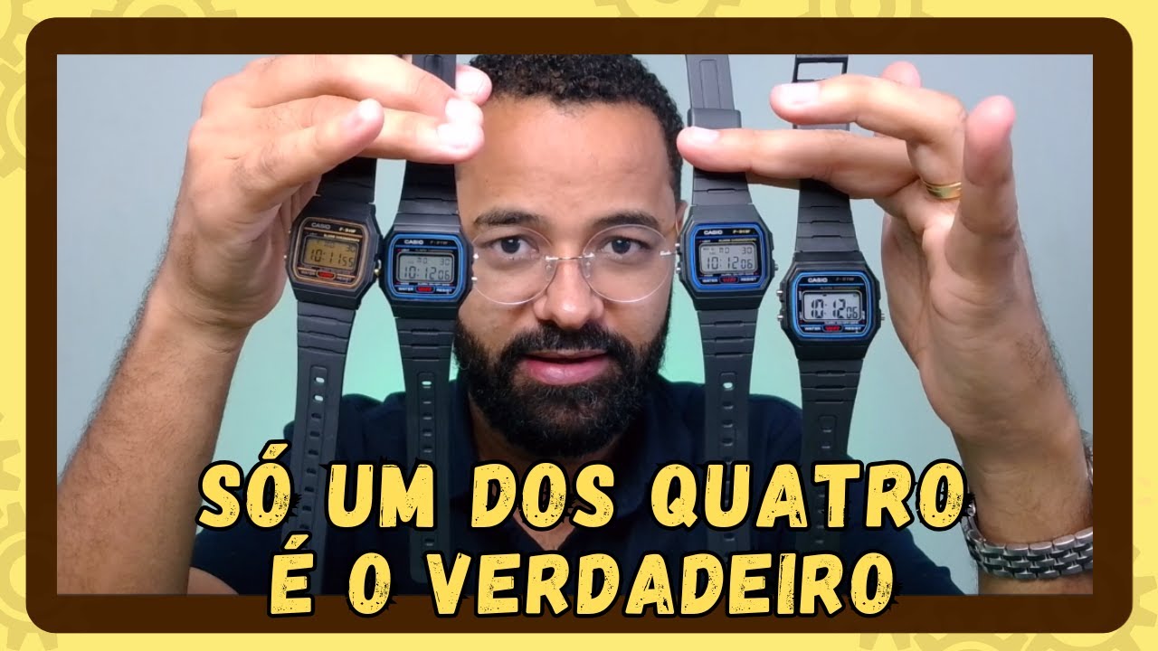 Casio F91 Fake/Réplica como identificar? Não seja enganado, um deles é idêntico, Ezequias Relojoeiro