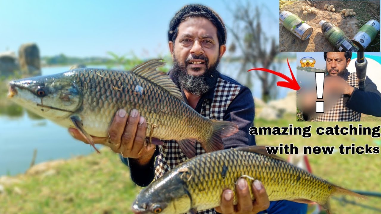 big Raho fish catching with triple hook | amazing (new tricks)😱 for ...