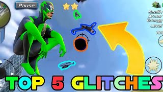 Top 5 Glitches in Rope frog ninja hero screenshot 2