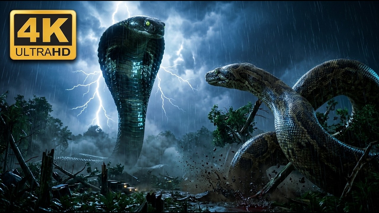 Snake WAR: Giant King Cobra vs King Python in the Most Insane Jungle ...