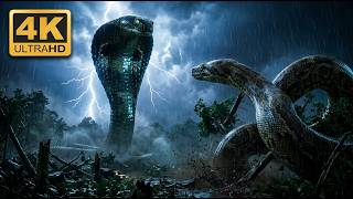Snake WAR: Giant King Cobra vs King Python in the Most Insane Jungle Battle Ever