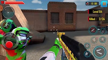 Fps Robot Shooting Games - Counter Terrorist Game Level 64