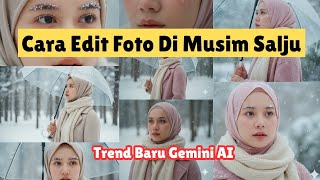 NEWEST AI TREND ‼️ HOW TO EDIT AI PHOTOS IN THE SNOW SEASON LIKE KOREAN DRAMA ❄⛄ SNOW FALL