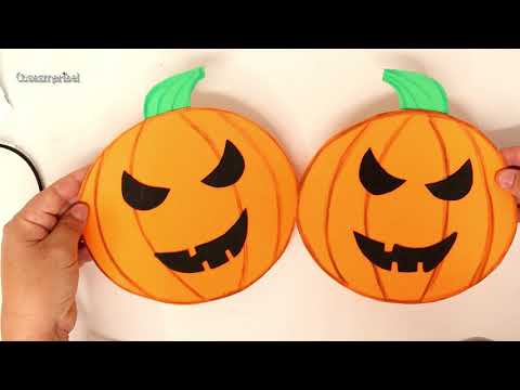 Decoración de fiestas de HALLOWEEN 🎃🎃🎃tres centros de mesa con Material Escolar