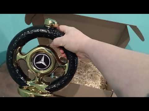 Кермо Мерседес Бенц з чарками подарунковий набір для алкоголю - Оригінальний подарунок для чоловіка автомобіліста, відео 1