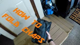 How to Fold and Store Motorcycle Chaps  #SODAKRIDER