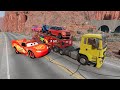 Flatbed Truck McQueen | Transportation with Truck #beamngdrive #crashdrive #beamng