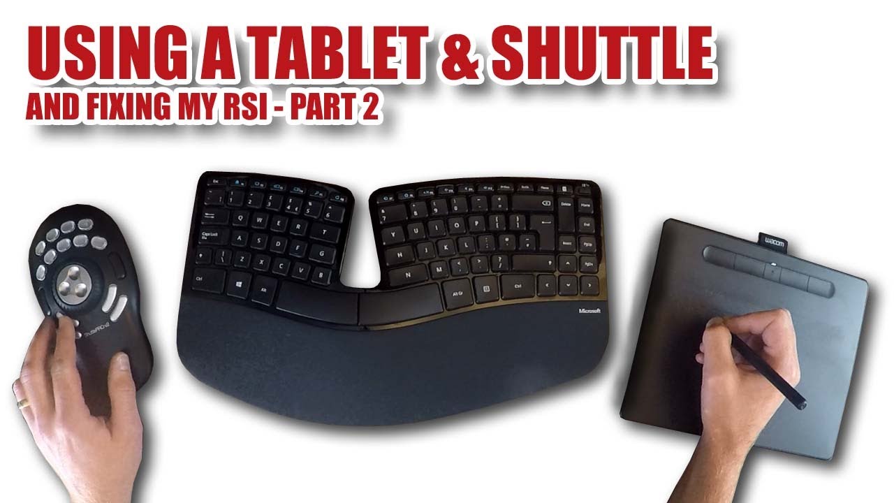 Fixing my RSI - New Desk, Wacom Tablet & Shuttle Wheel (part 2)