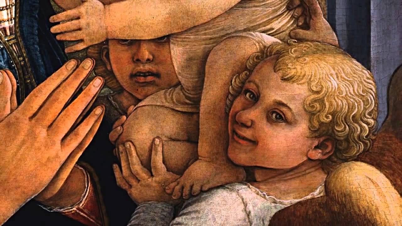 Картина мадонна с младенцем и двумя ангелами филиппо липпи