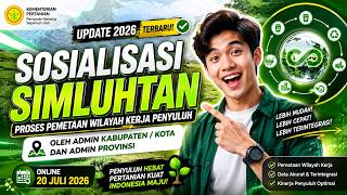UPDATE SIMLUHTAN 2026 TERBARU | Sosialisasi Pemetaan Wilayah Kerja Penyuluh oleh Admin Kab Kota Prov