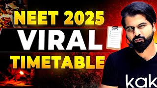 Ideal Routine for NEET 2025 by ABK Sir