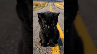 The Sad Life Of A Black Kitten.