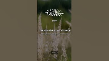 سورة (المائده) آية [57]  #quran #shortvideo