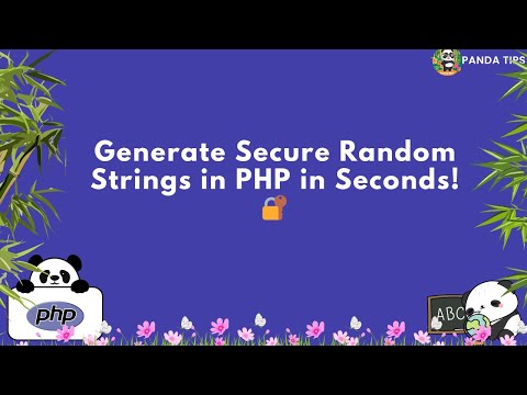 Generate Secure Random Strings in PHP in Seconds! 🔐