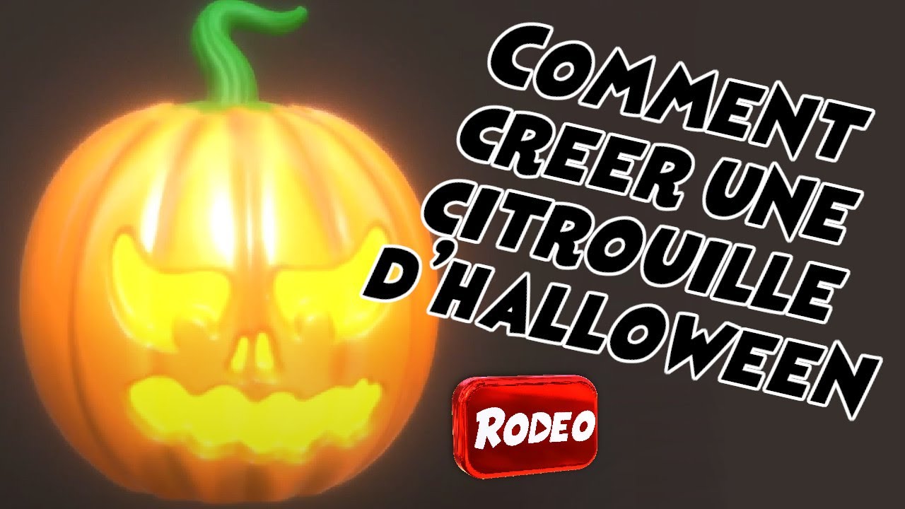 Comment créer une citrouille d’HALLOWEEN - YouTube