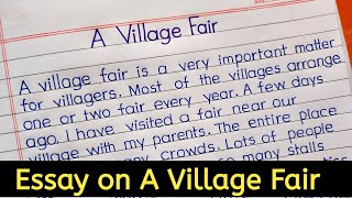 essay on village fair || paragraph on a village fair || Village fair essay in english ||
