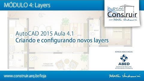 AutoCAD Planta Humanizada Aula 4.1: Criando e configurando novos layers