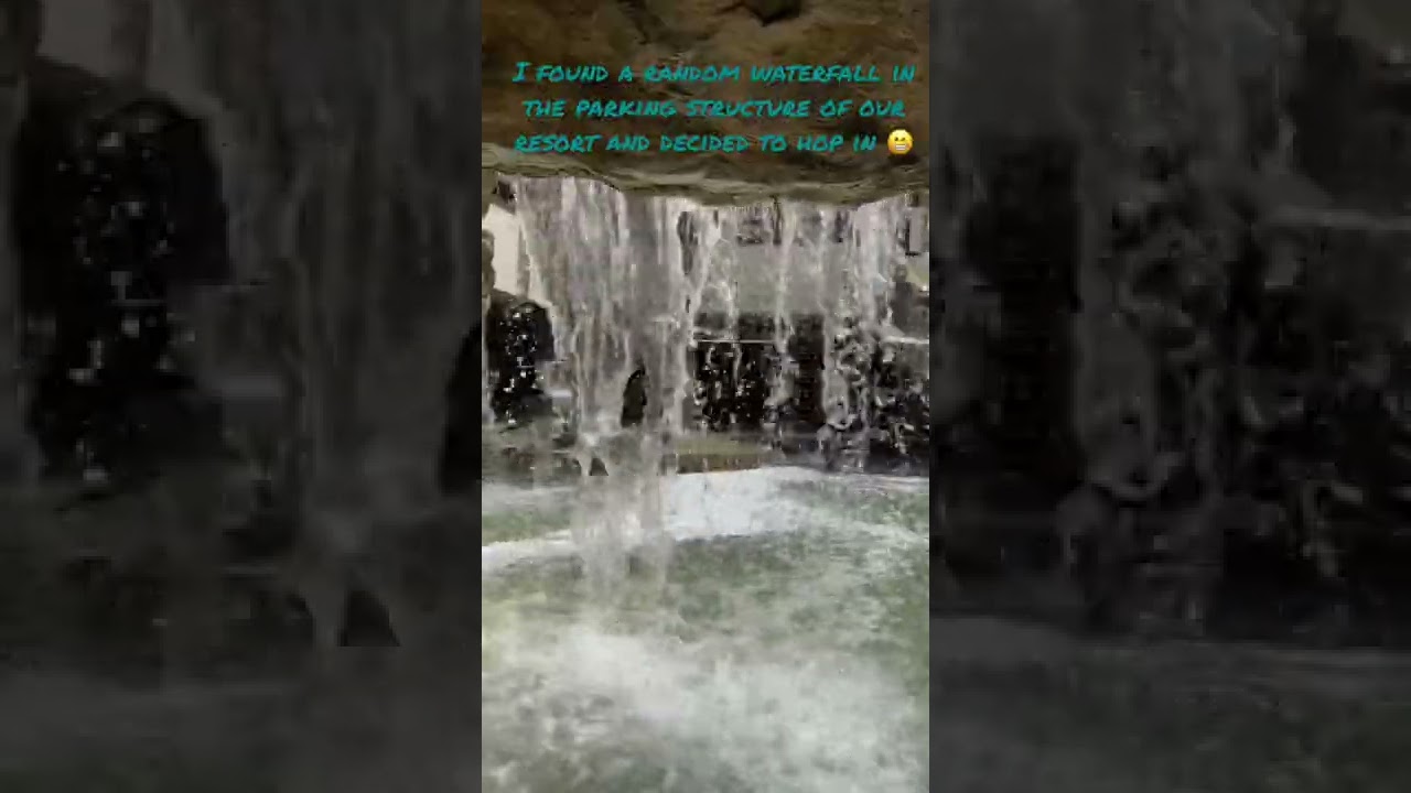 POV: Behind a waterfall 