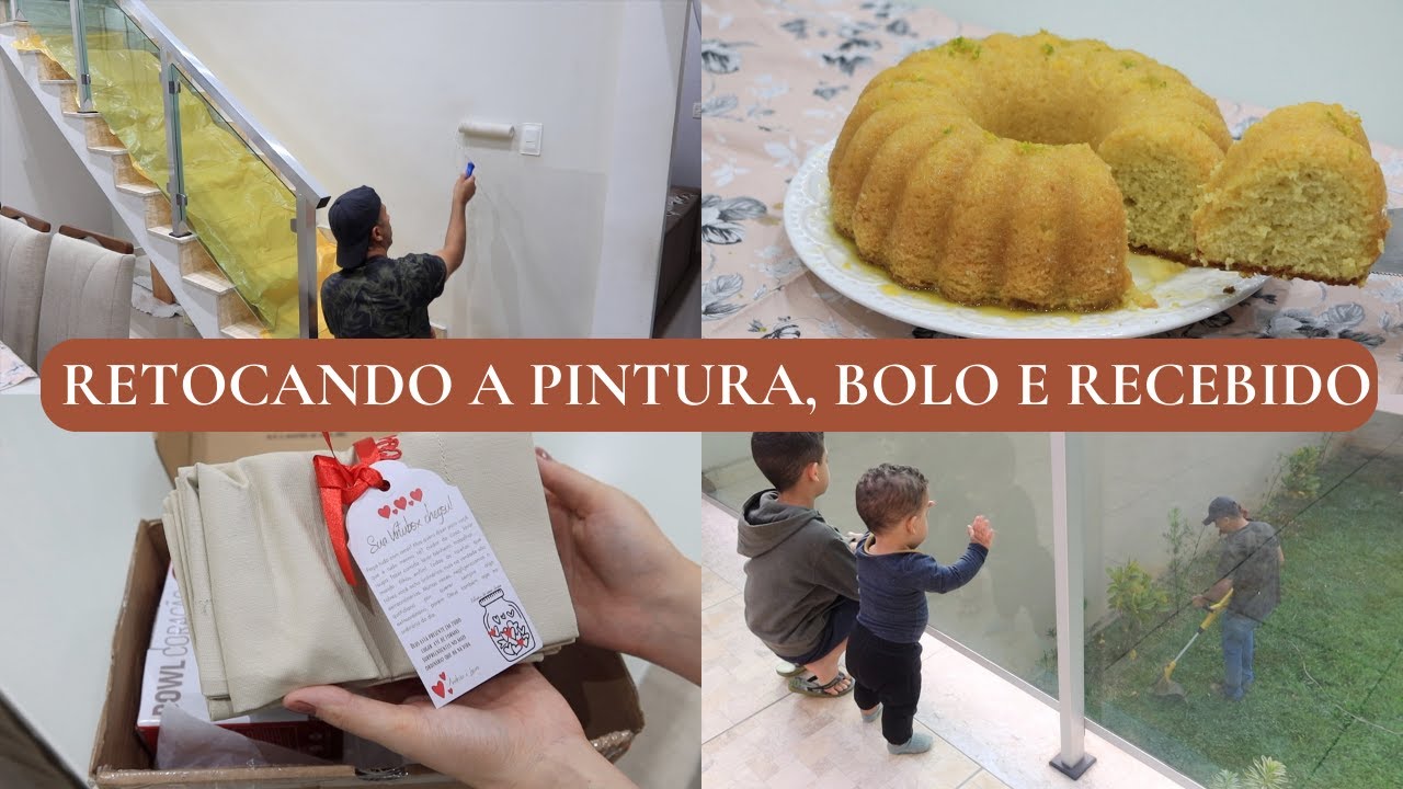 CUIDANDO DO JARDIM, RETOCAMOS A PINTURA, BOLO DE LARANJA DELÍCIA + RECEBIDO LINDO | LETÍCIA VELOSO